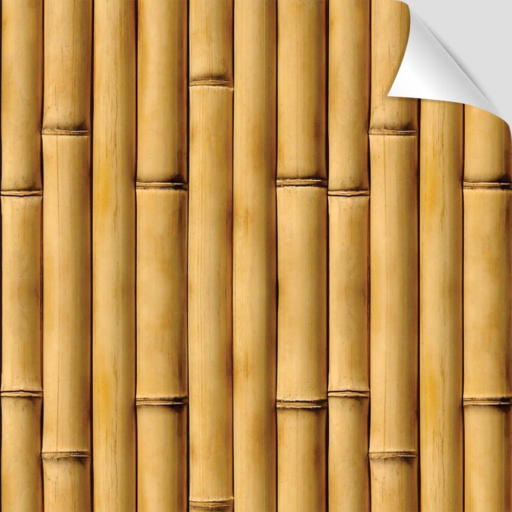 Adesivo Papel de Parede Madeira Bambu Vila Shop